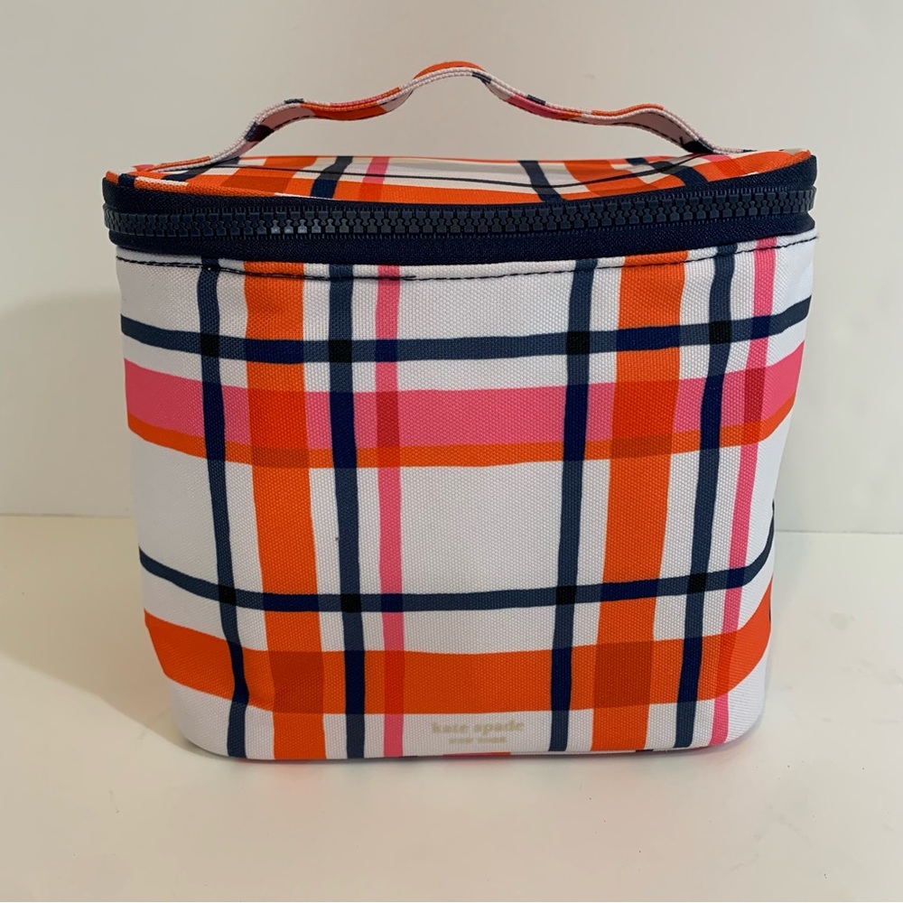Kate Spade New York Insulated Bright Plaid Lunch Tote